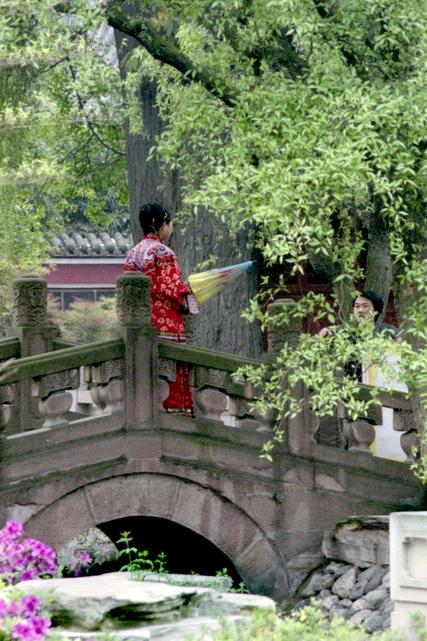 Une séance photo au parc Wangjianglou.