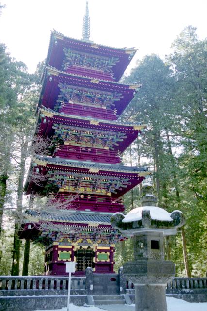 La pagode à cinq étages du sanctuaire de Nikkō Tōshōgū.