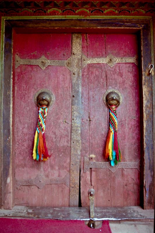 Une porte du palais du Potala, à Lhassa.