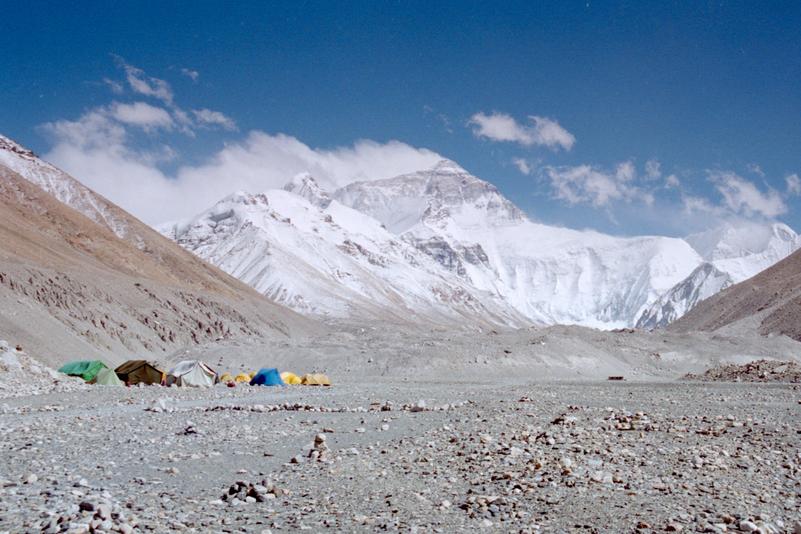 Le camp de base de l'Everest.