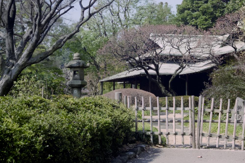 Le pavillon de thé, dans les jardins du palais impérial.