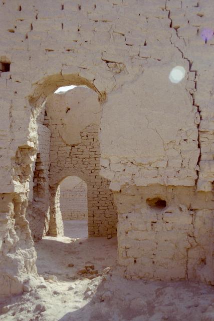 Les ruines de Gaochang, une ancienne ville oasis détruite au 14e siècle.
