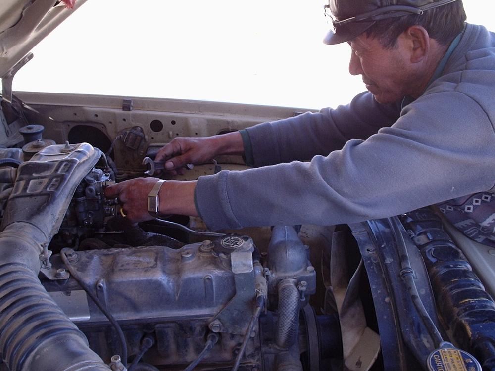 Saignée de la LandCruiser.