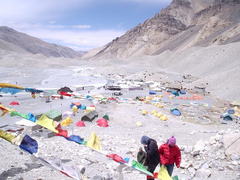 Le camp de base de l'Everest.